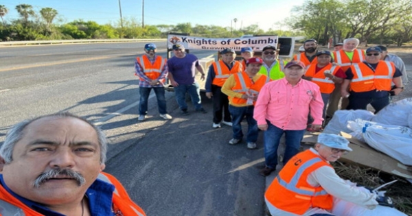 Browsville Knights Helping Keep Texas Beautiful